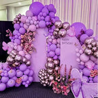 110pcs Purple Balloon Arch Kit with 18 12 10 5 inch Balloons in 110 Count (Pack of 1) in Purple, alternate view 6
