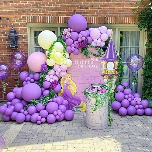 110pcs Purple Balloon Arch Kit with 18 12 10 5 inch Balloons in 110 Count (Pack of 1) in Purple, alternate view 7