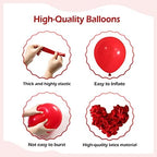 110pcs Red Balloon Arch Kit with 18 12 10 5 inch Balloons in 110 Count (Pack of 1) in Red, alternate view 3