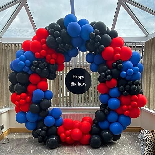 110pcs Red Balloon Arch Kit with 18 12 10 5 inch Balloons in 110 Count (Pack of 1) in Red, alternate view 6