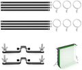 118" / 3m Background Folding Crossbar, Photography Lighting Muslin Backdrop Support Crossbar, 2 x 3m Crossbar, 2