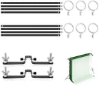 118" / 3m Background Folding Crossbar, Photography Lighting Muslin Backdrop Support Crossbar, 2 x 3m Crossbar, 2
