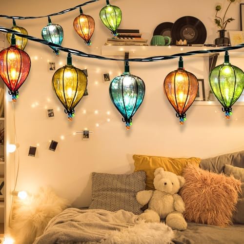 11FT Multicolor String Lights with 10 Bulbs, Waterproof (2PCS), alternate view 5