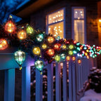 11FT Multicolor String Lights with 10 Bulbs, Waterproof (7PCS)
