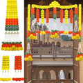 11PCS Diwali Decorations Artificial Marigold Garland for Home Fall Party