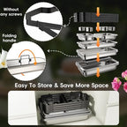 11Qt Chafing Dishes for Buffet, Multi-Size Pans 4 Pack, Black in Black, alternate view 4