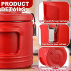 11QT Commercial Insulated Food Container with Spoon, Red in Red, alternate view 3
