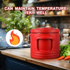 11QT Commercial Insulated Food Container with Spoon, Red in Red, alternate view 6