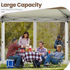 11x11 Pop Up Gazebo Canopy Tent Outdoor Gazebo Waterproof Upgrade Easy Up Portable with Mosquito Nettings, alternate view 5