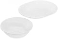 12-1/4-Inch Serving Platter, Winter Frost White - 2-Quart Serving Bowl, Winter Frost White - Bundle Set of 2 (1