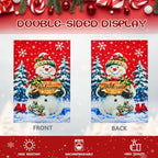 12×18 Christmas Snowman Garden Flag, alternate view 3