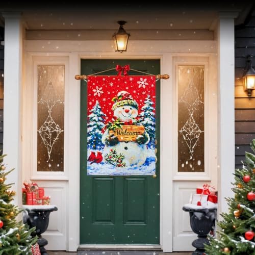 12×18 Christmas Snowman Garden Flag, alternate view 6
