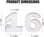 12.2inch Fillable Cardboard Number Serving Tray Cut Out Charcuterie Sweet Food Decorative Paper Mache Box (6 or, alternate
