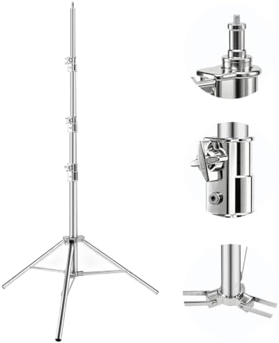 12.5ft Light Stand Stainless Steel for Photography Video Studio