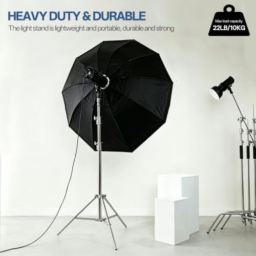 12.5ft Light Stand Stainless Steel for Photography Video Studio, alternate view 6