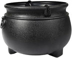 12" Black Cauldron - Large Plastic St. Patrick's Day Pot of Gold Coin Party Bucket Decor - Halloween Witch, alternate view 5