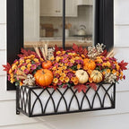 12 Bundles Fall Flowers Artificial, UV Resistant Faux Mums for Outdoors, alternate view 4
