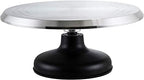 12" Cast Iron Base with Silicone Bottom for Steady Grip Swivel Cake Stand Set with Acrylic Cover and Pie Spatula, alternate