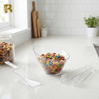 12 Combo Pack, 6 Clear Small Serving Tongs And 6 Clear Plastic Scoops For Candy Buffet Containers Set - Premium, alternate