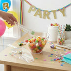 12 Combo Pack, 6 Clear Small Serving Tongs And 6 Clear Plastic Scoops For Candy Buffet Containers Set - Premium, alternate