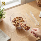 12 Combo Pack, 6 Clear Small Serving Tongs And 6 Clear Plastic Scoops For Candy Buffet Containers Set - Premium, alternate