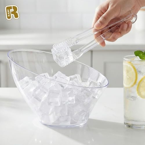 12 Combo Pack, 6 Clear Small Serving Tongs And 6 Clear Plastic Scoops For Candy Buffet Containers Set - Premium, alternate