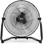12" Comfort Zone Cradle Floor Fan, 3-Speed High Velocity,360°Adjustable Tilt, Home Bedroom Office, 1 Pack