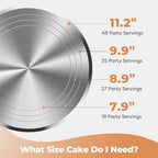 12" Gray Aluminum Alloy Cake Turntable, Cake Stand for Decorating in Gray, alternate view 7