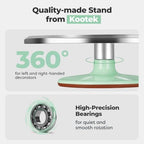 12" Green Aluminum Alloy Cake Turntable, Cake Stand for Decorating in Green, alternate view 4