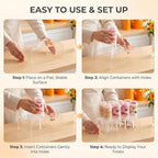 12 Hole Clear Acrylic Push Pop Cake Stand, Reusable Cake Pop Ice Cream Cone Holder Display Rack, Push Tube, alternate view 5