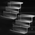 12 Inch Acrylic Shelf for Perfume Organizer in 2 Pack, 4 Tier Funko POP Shelves, Cologne Organizer Tiered Riser