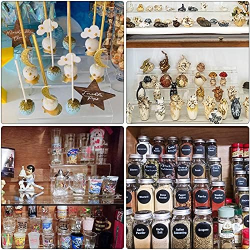 12 Inch Acrylic Shelf for Perfume Organizer in 2 Pack, 4 Tier Funko POP Shelves, Cologne Organizer Tiered Riser, alternate