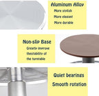 12 Inch Aluminium Alloy Revolving Cake Stand, Rotating Cake Turntable for Cake, Cupcake Decorating Supplies, alternate view 3