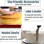 12 Inch Aluminium Alloy Revolving Cake Stand, Rotating Cake Turntable for Cake, Cupcake Decorating Supplies, alternate view 5