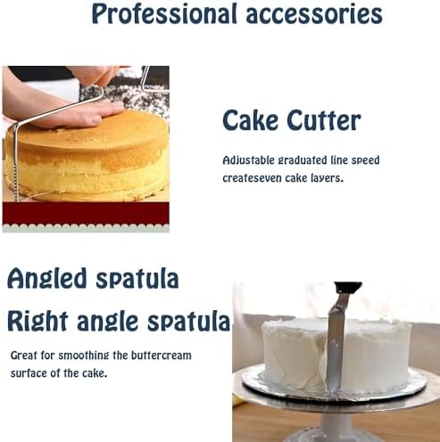 12 Inch Aluminium Alloy Revolving Cake Stand, Rotating Cake Turntable for Cake, Cupcake Decorating Supplies, alternate view 7