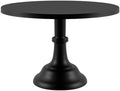 12 Inch Black Round Cake Stand, Metal Cake Stand, Detachable Dessert Display Stand for Weddings, Parties in