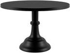 12 Inch Black Round Cake Stand, Metal Cake Stand, Detachable Dessert Display Stand for Weddings, Parties in