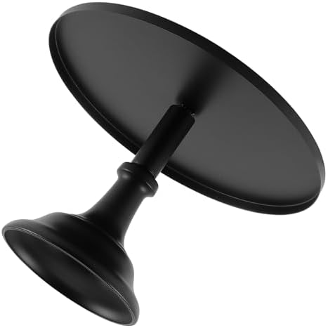12 Inch Black Round Cake Stand, Metal Cake Stand, Detachable Dessert Display Stand for Weddings, Parties in, alternate view 6