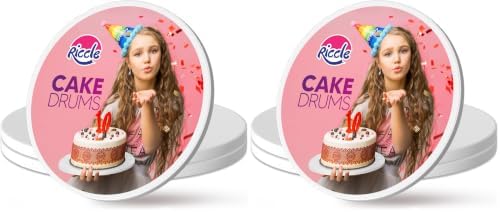 12 Inch Cake Drum Pack of 6 - Smooth-Edged - Sturdy Boards Round - Bend Resistant Multi-Layered Cake Base for