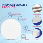 12 Inch Cake Drum Pack of 6 - Smooth-Edged - Sturdy Boards Round - Bend Resistant Multi-Layered Cake Base for, alternate view