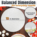 12 Inch Cake Drum, White Round Cake Board, 1/2 Inch Thick Cardboard, alternate view 2