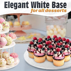 12 Inch Cake Drum, White Round Cake Board, 1/2 Inch Thick Cardboard, alternate view 5