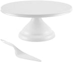 12 Inch Cake Stand, White Round Dessert Display Stand for Party, Birthday in White