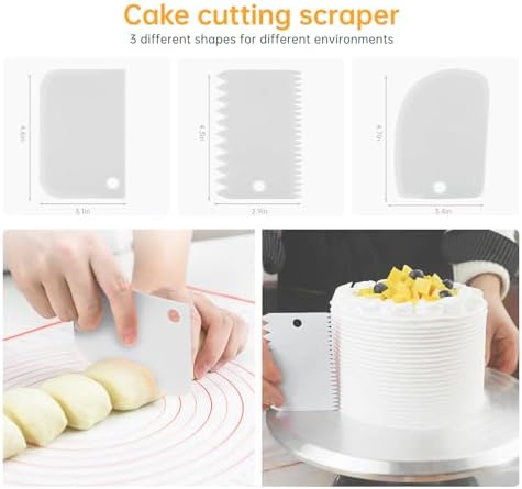 12 Inch Cake Turntable Decorating Stand with Aluminum, Cake Turntable Decorating Kit, Rotating Cake Stand Cake, alternate