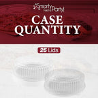 12 Inch Clear Round Plastic Tray Lids - Stackable Plastic Dome Lids for Catering Trays with Lids, Party Trays &, alternate