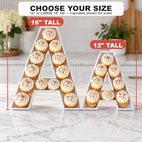 12 Inch Fillable Letter & Number Charcuterie Box, Reusable Plastic Serving Tray for Birthday, Anniversary, Baby, alternate