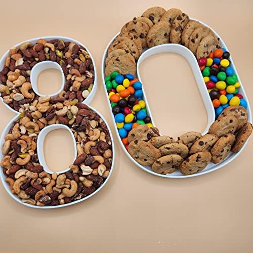12 Inch Fillable Letter & Number Charcuterie Box, Reusable Plastic Serving Tray for Birthday, Anniversary, Baby, alternate