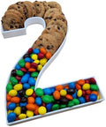 12 Inch Fillable Letter & Number Charcuterie Box, Reusable Plastic Serving Tray for Birthday, Anniversary, Baby