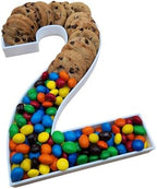 12 Inch Fillable Letter & Number Charcuterie Box, Reusable Plastic Serving Tray for Birthday, Anniversary, Baby