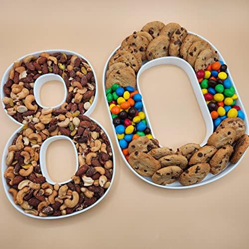 12 Inch Fillable Letter & Number Charcuterie Box, Reusable Plastic Serving Tray for Birthday, Anniversary, Baby, alternate